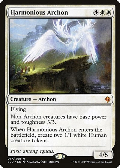 Harmonious Archon (ELD) #17 Mythic Rare (Lightly Played) Throne of Eldraine Magic: The Gathering: 2019