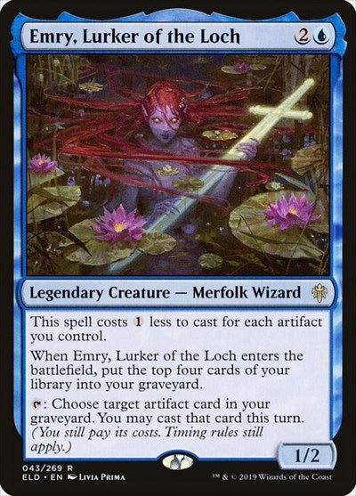 2019 Magic: Throne of Eldraine (ELD) - Emry Lurker of the Loch (#43, Rare) (Near Mint)