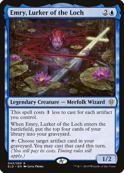 Emry Lurker of the Loch (ELD) #43 Rare Throne of Eldraine Magic: The Gathering: 2019