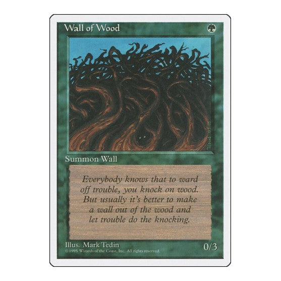 Wall of Wood (4ED) #284 Common Fourth Edition Magic: The Gathering: 1995