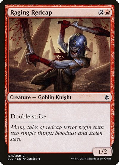 Raging Redcap (ELD) #134 Common (Lightly Played) Throne of Eldraine Magic: The Gathering: 2019