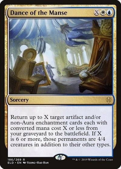 Dance of the Manse (ELD) #186 Rare (Lightly Played) Throne of Eldraine Magic: The Gathering: 2019
