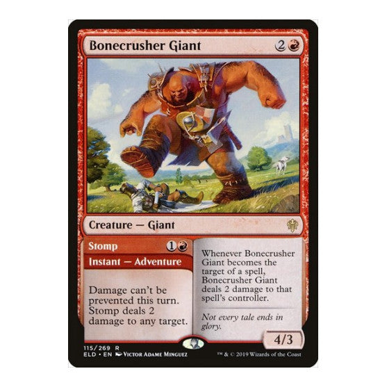 Bonecrusher Giant (ELD) #115 Rare Throne of Eldraine Magic: The Gathering: 2019