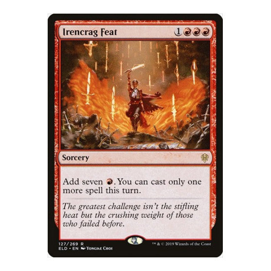 Irencrag Feat (ELD) #127 Rare (Lightly Played) Throne of Eldraine Magic: The Gathering: 2019
