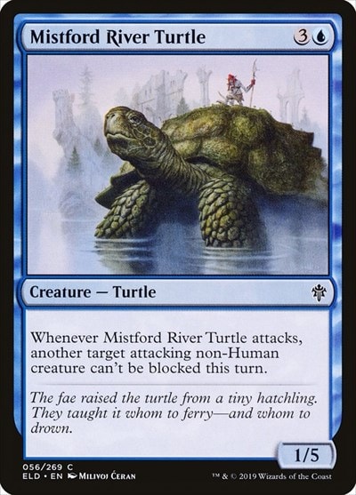 Mistford River Turtle (ELD) #56 Common Throne of Eldraine Magic: The Gathering: 2019