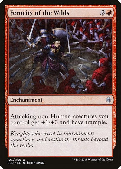 Ferocity of the Wilds (ELD) #123 Uncommon (Lightly Played) Throne of Eldraine Magic: The Gathering: 2019
