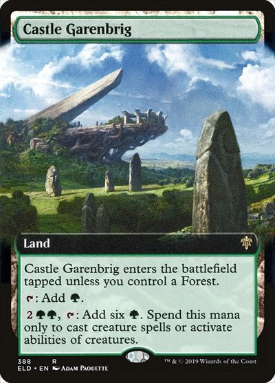 Castle Garenbrig Extended Art (ELD) #388 Rare (Near Mint) Throne of Eldraine Magic: The Gathering: 2019