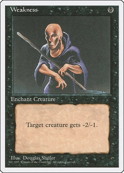 Weakness (4ED) #170 Common Fourth Edition Magic: The Gathering: 1995