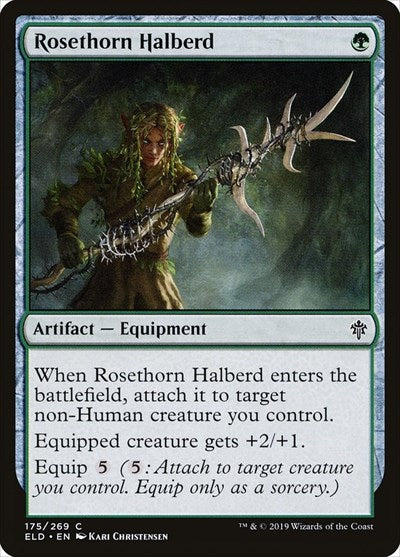 Rosethorn Halberd (ELD) #175 Common (Lightly Played) Throne of Eldraine Magic: The Gathering: 2019
