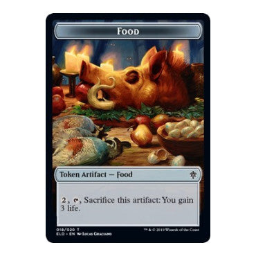Food Token (018) (ELD) #18 T (Moderately Played) Throne of Eldraine Magic: The Gathering: 2019