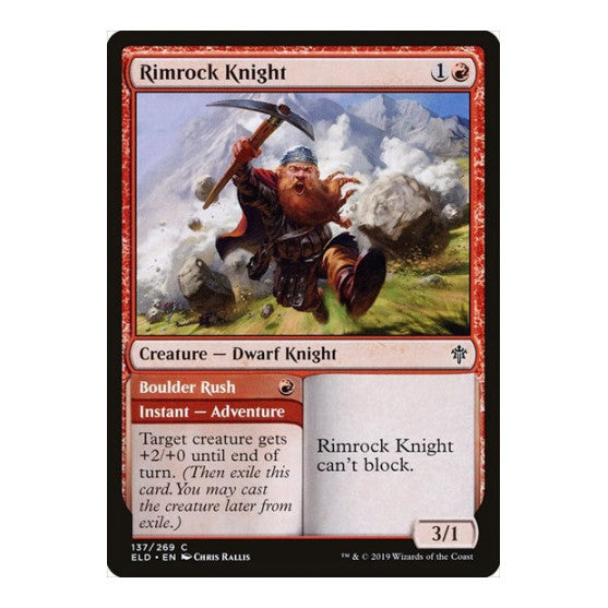 Rimrock Knight (ELD) #137 Common (Lightly Played) Throne of Eldraine Magic: The Gathering: 2019