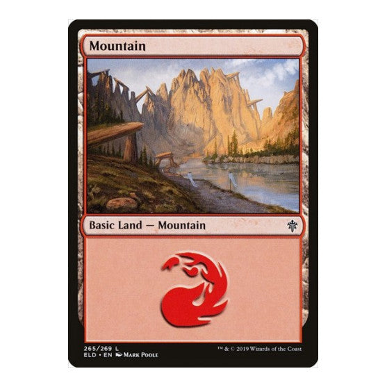 Mountain 265 (ELD) #265 Land (Foil Lightly Played) Throne of Eldraine Magic: The Gathering: 2019