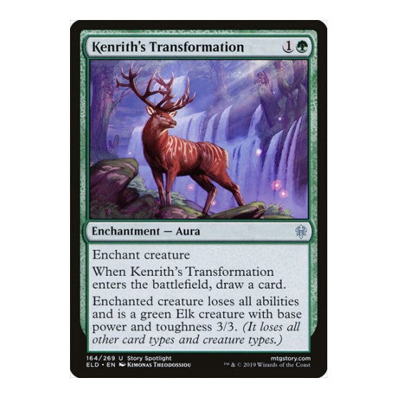 Kenriths Transformation (ELD) #164 Uncommon (Lightly Played) Throne of Eldraine Magic: The Gathering: 2019