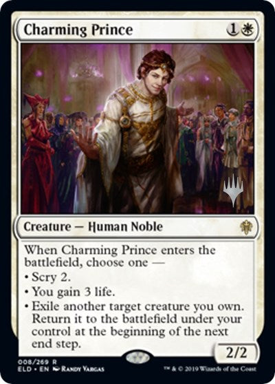 Charming Prince (PPELD) #8p Rare (Foil Lightly Played) Promo Pack: Throne of Eldraine Magic: The Gathering: 2019