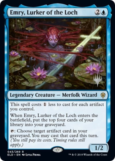 Emry, Lurker of the Loch (PPELD) #43 Rare Promo Pack: Throne of Eldraine Magic: The Gathering: 2019