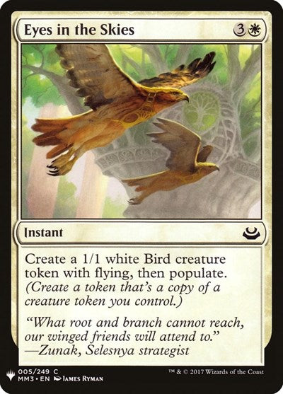 Eyes in the Skies (LIST) #MM3-5 Common (Damaged) The List Reprints Magic: The Gathering: 2026