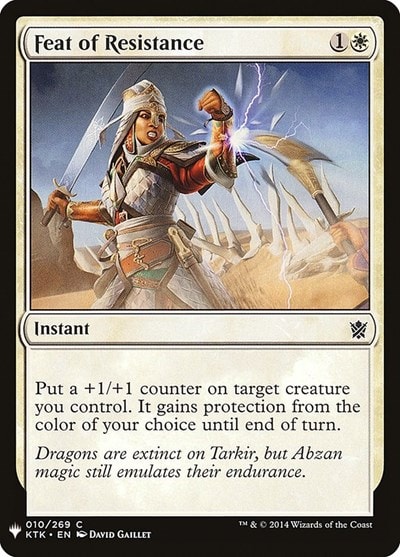 Feat of Resistance (LIST) #10 Common (Moderately Played) The List Reprints Magic: The Gathering: 2026