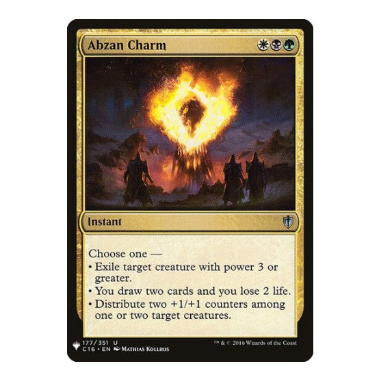 Abzan Charm (LIST) #177 Uncommon (Lightly Played) The List Reprints Magic: The Gathering: 2026