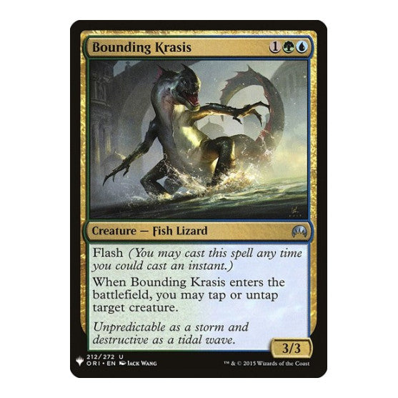 Bounding Krasis (LIST) #212 Uncommon (Lightly Played) The List Reprints Magic: The Gathering: 2026