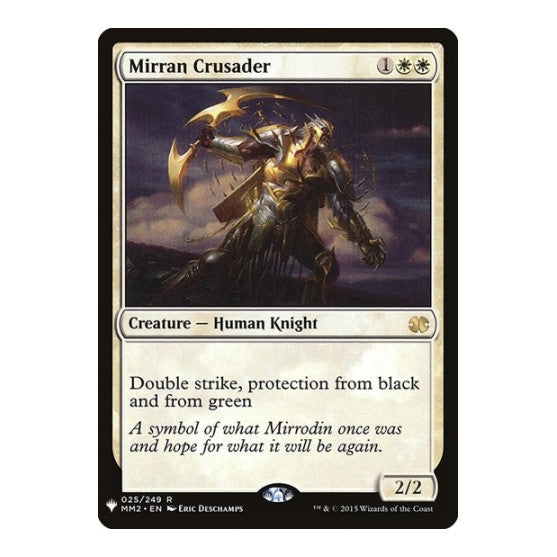Mirran Crusader (LIST) #025/249 Rare (Lightly Played) The List Reprints Magic: The Gathering: 2026