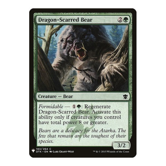Dragon-Scarred Bear (LIST) #183 Common (Lightly Played) The List Reprints Magic: The Gathering: 2026