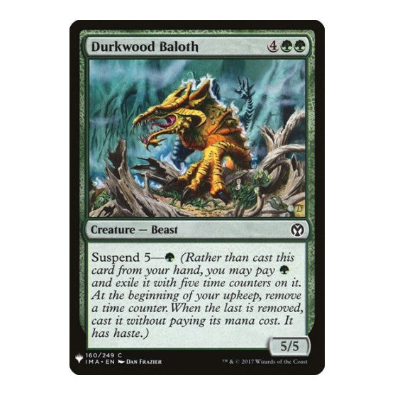 Durkwood Baloth (LIST) #160 Common (Lightly Played) The List Reprints Magic: The Gathering: 2026