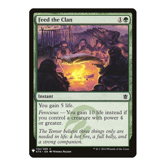 Feed the Clan (LIST) #132 Common (Lightly Played) The List Reprints Magic: The Gathering: 2026
