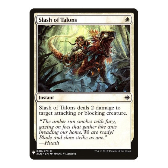 Slash of Talons (LIST) #38 Common (Lightly Played) The List Reprints Magic: The Gathering: 2026