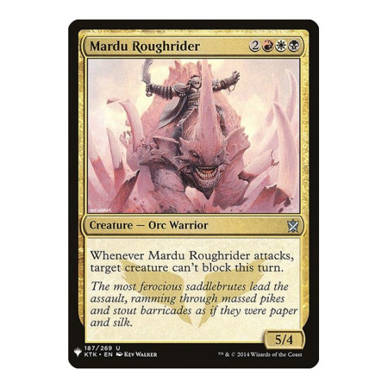 Mardu Roughrider (LIST) #187 Uncommon (Lightly Played) The List Reprints Magic: The Gathering: 2026