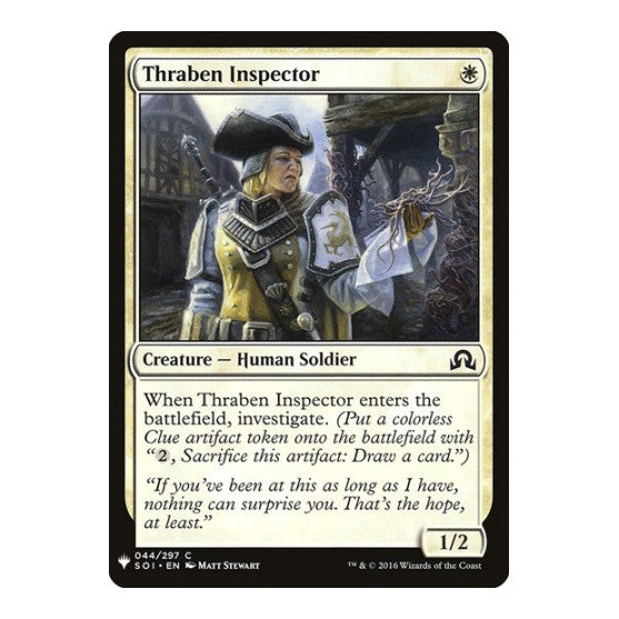 Thraben Inspector (LIST) #44 Common (Lightly Played) The List Reprints Magic: The Gathering: 2026