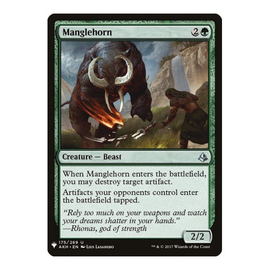 Manglehorn (LIST) #175 Uncommon (Lightly Played) The List Reprints Magic: The Gathering: 2026
