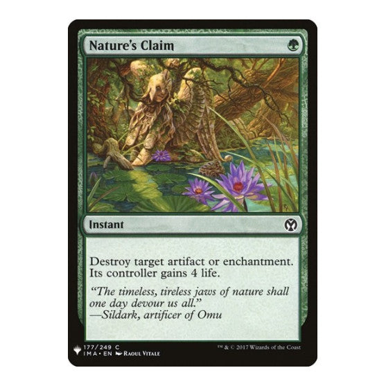Nature's Claim (LIST) #177 Common (Lightly Played) The List Reprints Magic: The Gathering: 2026