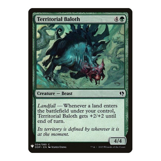 Territorial Baloth (LIST) #24 Common (Lightly Played) The List Reprints Magic: The Gathering: 2026