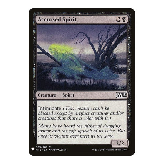 Accursed Spirit (LIST) #85 Common (Lightly Played) The List Reprints Magic: The Gathering: 2026