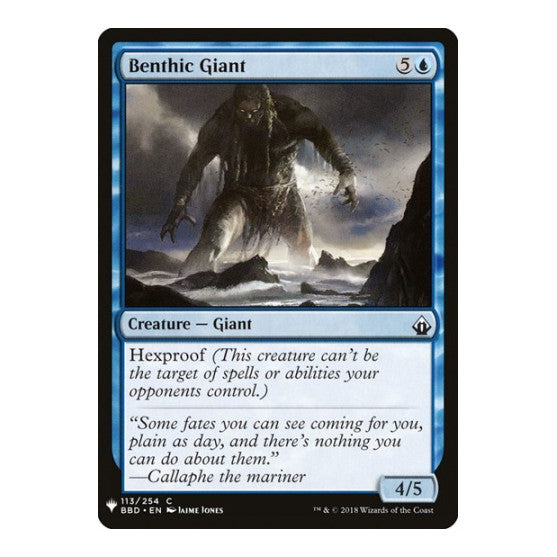 Benthic Giant (LIST) #113 Common (Lightly Played) The List Reprints Magic: The Gathering: 2026
