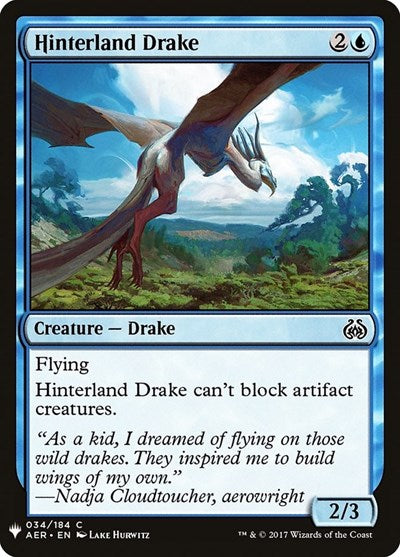 Hinterland Drake (LIST) #AER-34 Common (Lightly Played) The List Reprints Magic: The Gathering: 2026