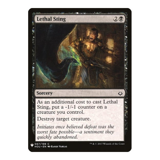 Lethal Sting (LIST) #67 Common (Lightly Played) The List Reprints Magic: The Gathering: 2026