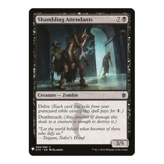 Shambling Attendants (LIST) #89 Common (Lightly Played) The List Reprints Magic: The Gathering: 2026