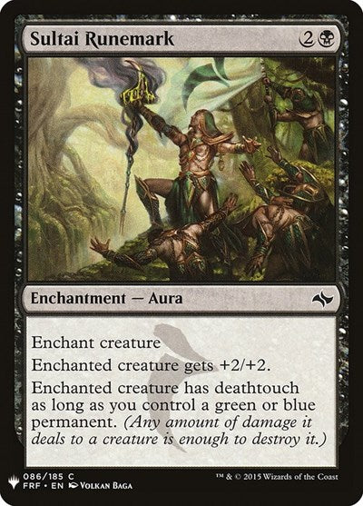 Sultai Runemark (LIST) #FRF-86 Common (Lightly Played) The List Reprints Magic: The Gathering: 2026