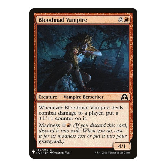 Bloodmad Vampire (LIST) #146 Common (Lightly Played) The List Reprints Magic: The Gathering: 2026