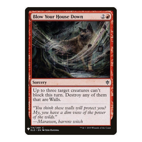 Blow Your House Down (LIST) #114 Common (Lightly Played) The List Reprints Magic: The Gathering: 2026