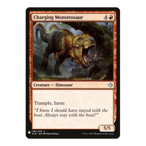 Charging Monstrosaur (LIST) #138 Uncommon (Lightly Played) The List Reprints Magic: The Gathering: 2026