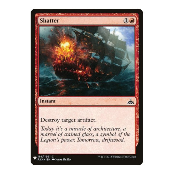 Shatter (LIST) #114 Common (Lightly Played) The List Reprints Magic: The Gathering: 2026