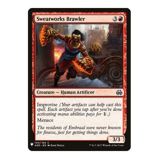 Sweatworks Brawler (LIST) #100 Common (Lightly Played) The List Reprints Magic: The Gathering: 2026
