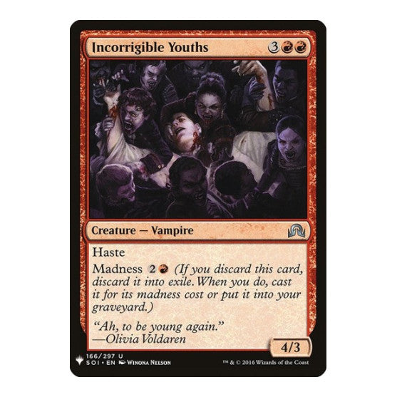 Incorrigible Youths (LIST) #166 Uncommon (Lightly Played) The List Reprints Magic: The Gathering: 2026