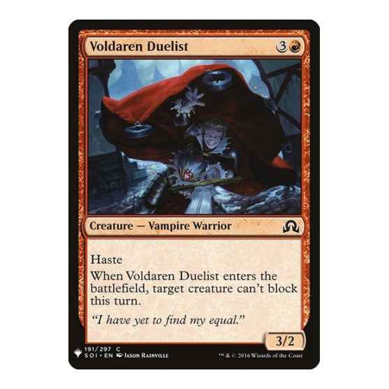 Voldaren Duelist (LIST) #191 Common (Lightly Played) The List Reprints Magic: The Gathering: 2026