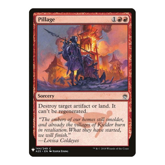 Pillage (LIST) #144 Common (Lightly Played) The List Reprints Magic: The Gathering: 2026