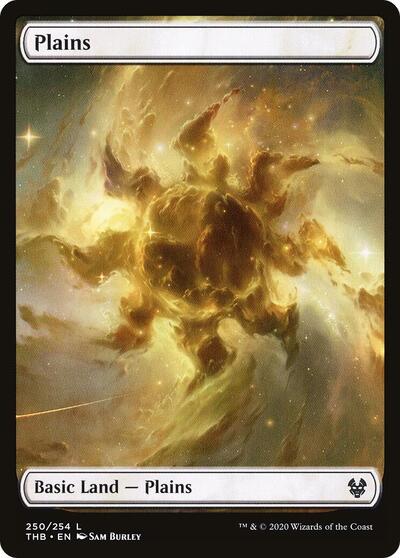 Plains (THB) #250 Land (Foil Near Mint) Theros Beyond Death Magic: The Gathering: 2020
