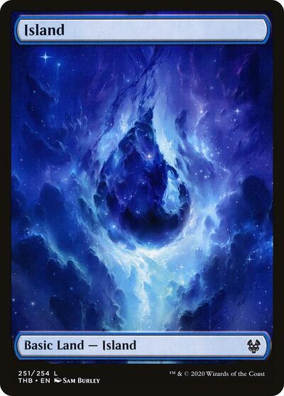 Island (THB) #251 Land Theros Beyond Death Magic: The Gathering: 2020