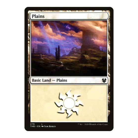 Plains 279 (THB) #279 Land (Foil Lightly Played) Theros Beyond Death Magic: The Gathering: 2020